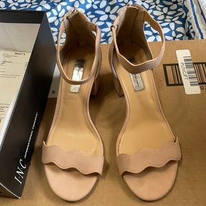 INC Hadwin Scallop Block Heels